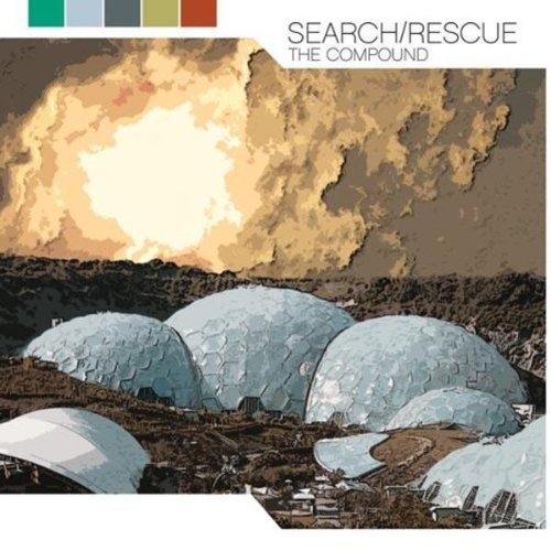 "Album cover featuring a large explosion above several white domes."