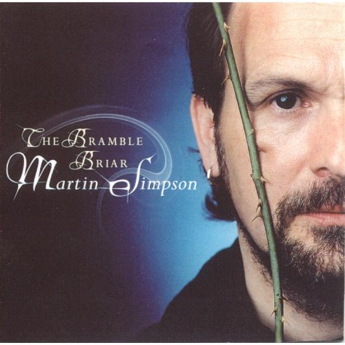 CD cover with a man holding a bramble stem, blue background, and white text.