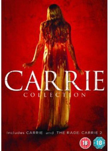 DVD cover for "Carrie" collection, showing a blood-soaked figure.