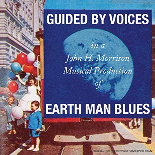 CD cover for Guided By Voices’ “Earth Man Blues” with children and a globe.