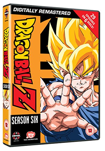 "DVD case for Dragon Ball Z Season 6 with anime character illustration on the front."