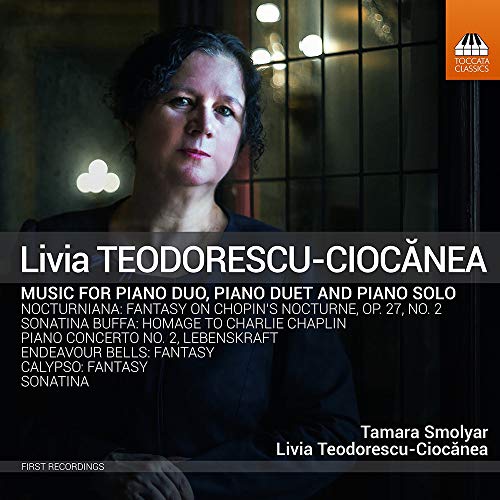 CD cover featuring portrait of pianist Livia Teodorescu-Ciocănea.