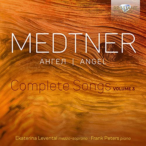CD cover for Medtner's Complete Songs, Volume 3, with woodgrain background.
