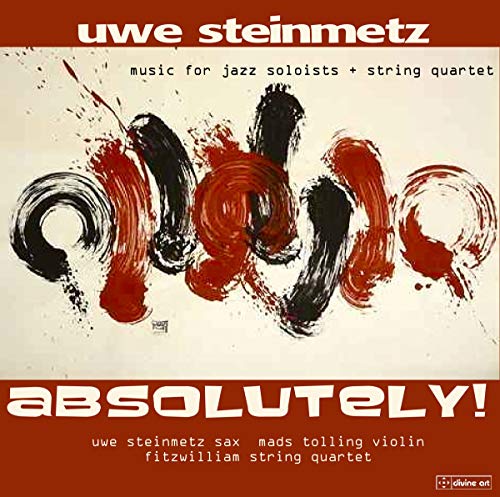 CD cover: abstract red and black brushstrokes with text "Absolutely.