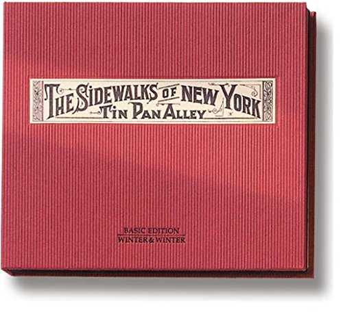 Red album cover with "The Sidewalks of New York" label and Amazon logo.