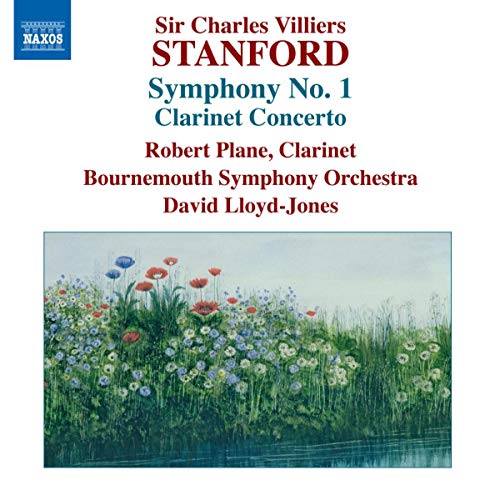 CD cover for Stanford’s Symphony No.1 with floral landscape image.