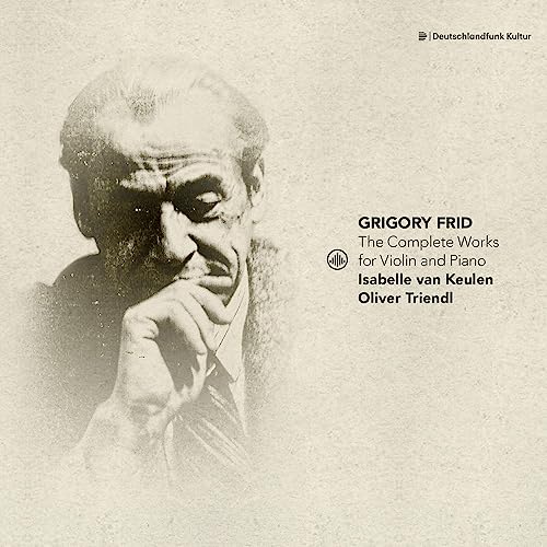 Black and white portrait of a man with text: "Grigory Frid - Complete Works.