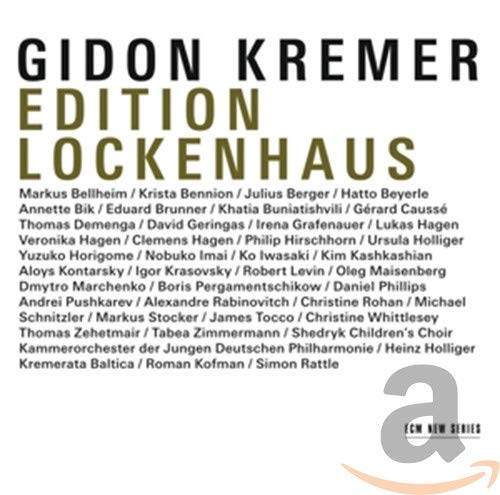 CD cover for Gidon Kremer’s “Edition Lockenhaus” featuring artist names.