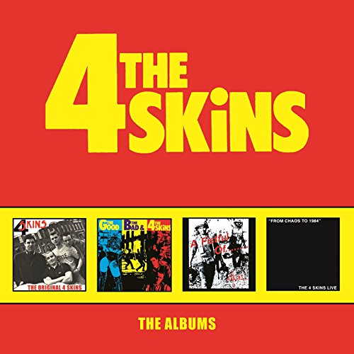 Red boxset with "THE 4 SKiNS" and four CDs with various cover art.