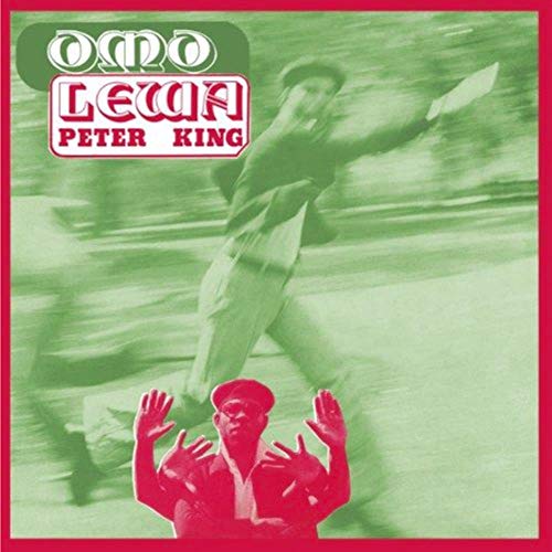 "Album cover with a red-tinted man and a green-tinted running man."