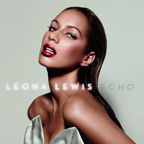 Album cover featuring Leona Lewis with red lips and gray top against a gray background.