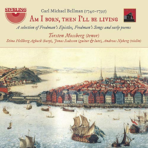 "CD cover with 18th-century harbor scene and red, cream, and black text."