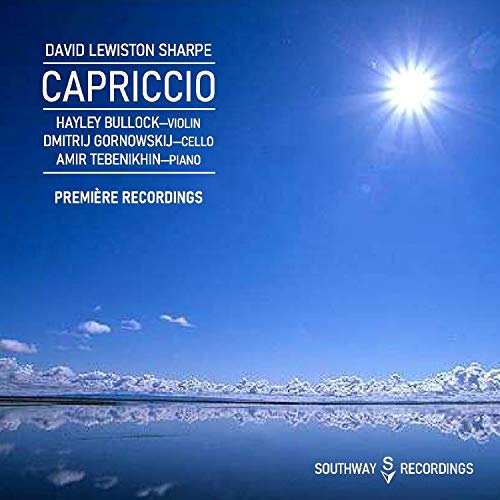 "CD cover with blue sky, sun, and clouds, featuring white text."