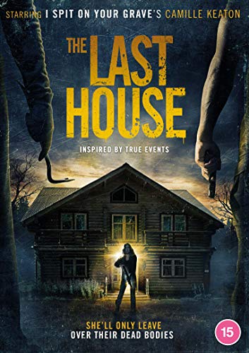 DVD cover for "The Last House" featuring a house, weapons, and a figure.