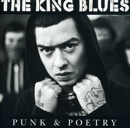 Black and white CD cover featuring a portrait of a young man with tattoos.