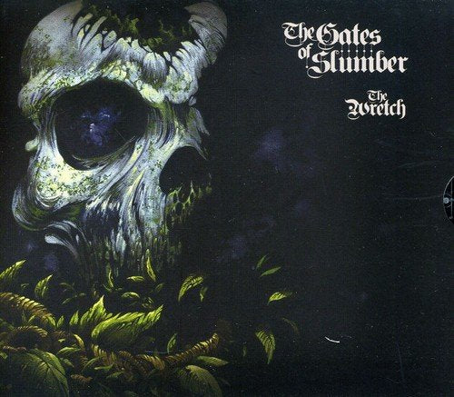 Dark album cover featuring a skull overgrown with green foliage.