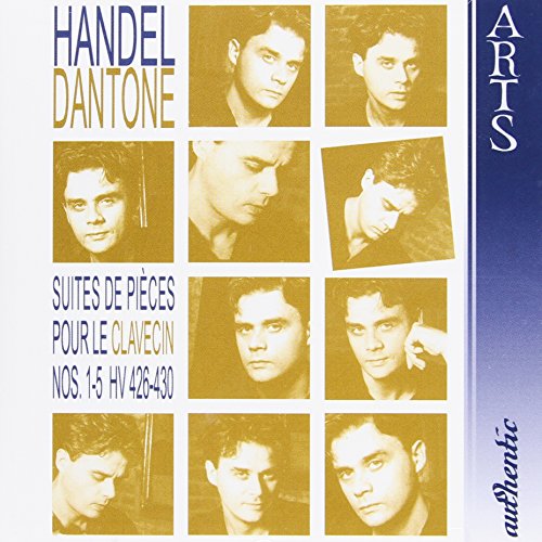 CD cover for Handel’s Suites de Pieces Vol. 1, featuring portrait collage.