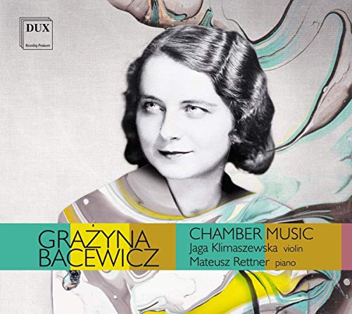 "CD cover with black and white portrait and colorful abstract design, featuring text."