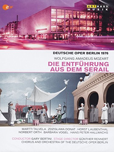 DVD cover for "Mozart: Entfuhrung Aus Dem Serail" featuring opera house and stage scene.
