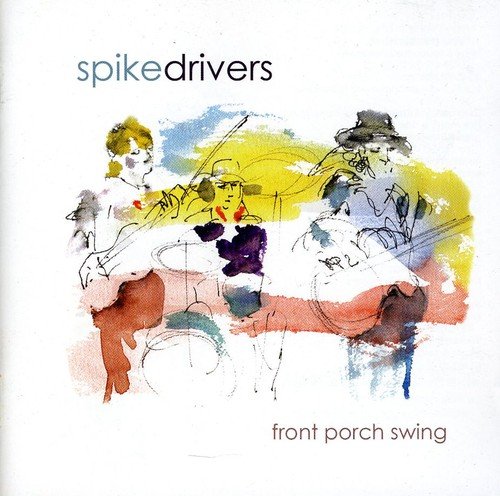 "Album cover with abstract watercolor illustration of people on a porch swing."