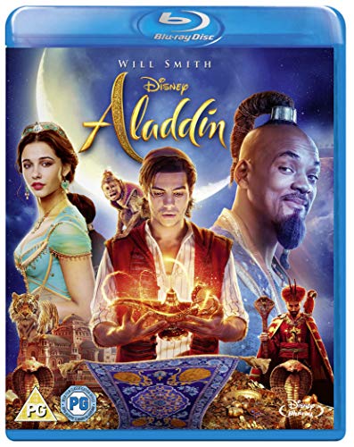 "Blu-ray cover featuring a golden lamp emitting smoke on a dark background."