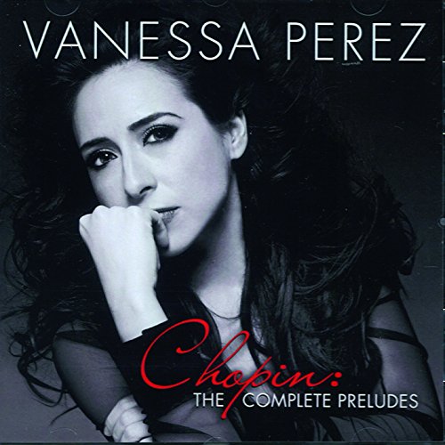 "CD cover featuring a black and white portrait of a woman, Vanessa Perez."