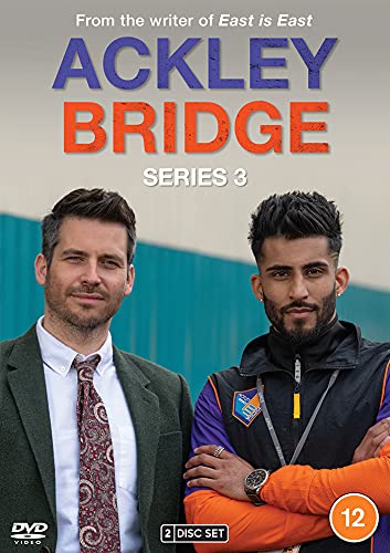 DVD cover for "Ackley Bridge: Series 3" featuring two men standing together.