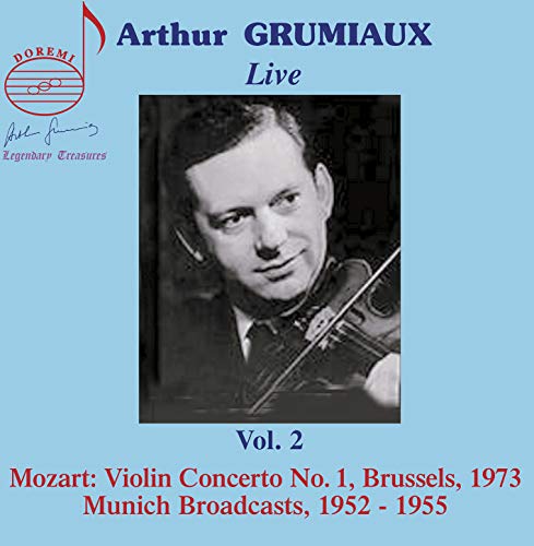 CD cover featuring violinist Arthur Grumiaux in a blue-toned portrait.