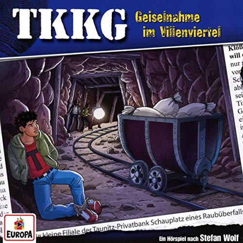 TKGG CD cover: boys in a mine with a minecart.