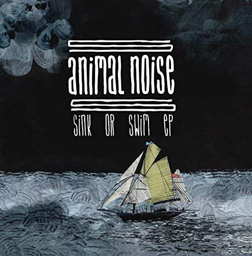 Vinyl record cover: sailboat on stormy blue water, white text.