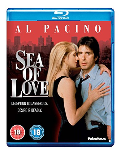 “Sea of Love” Blu-ray cover featuring Al Pacino and Ellen Barkin embracing.