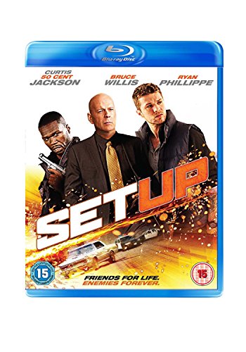 Setup" Blu-ray cover featuring Curtis Jackson, Bruce Willis, and Ryan Phillippe.