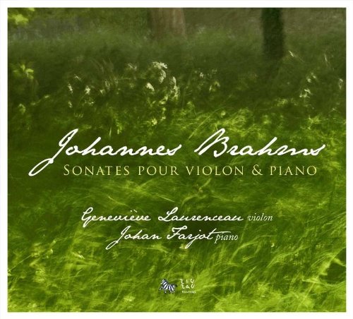 A CD case with a photo of Genevieve Laurenceau, featuring a classical music album cover.