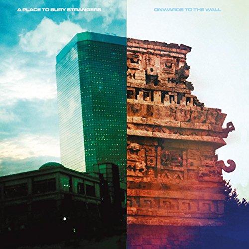 CD cover: split image of modern skyscraper and ancient temple ruin.