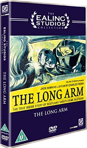 DVD cover for "The Long Arm" featuring police officers and a woman.