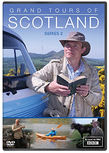 DVD cover for “Grand Tours of Scotland - Series 2” featuring a man and landscapes.