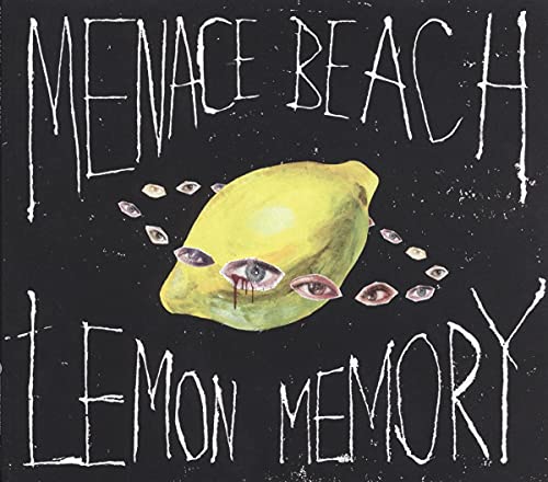 CD cover: black background with a painted lemon and eyes.