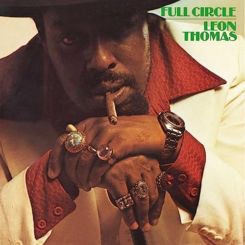 Leon Thomas album cover, "Full Circle," featuring a portrait of the artist.