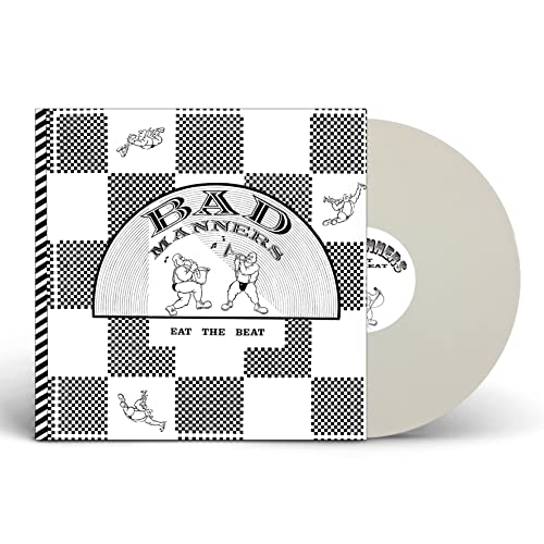 Bad Manners" vinyl record with checkered cover and light grey disc.