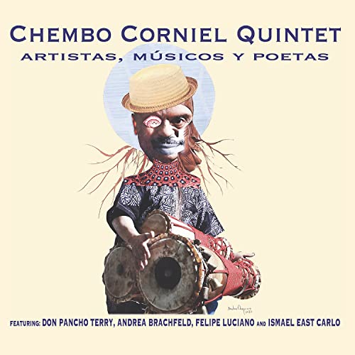 CD cover for Chembo Corniel Quintet featuring a musician with drums.