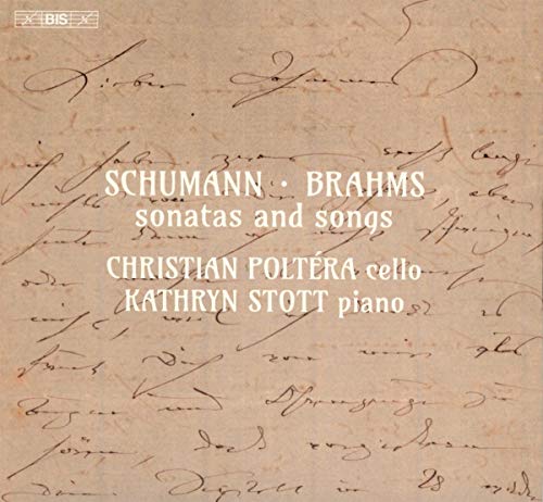 CD cover with handwritten script and composers’ names: Schumann, Brahms.