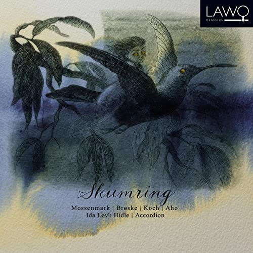 CD cover: watercolor painting of a bird and a woman's face.