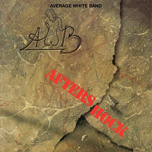 Album cover for Average White Band’s “Aftershock” with cracked earth texture.