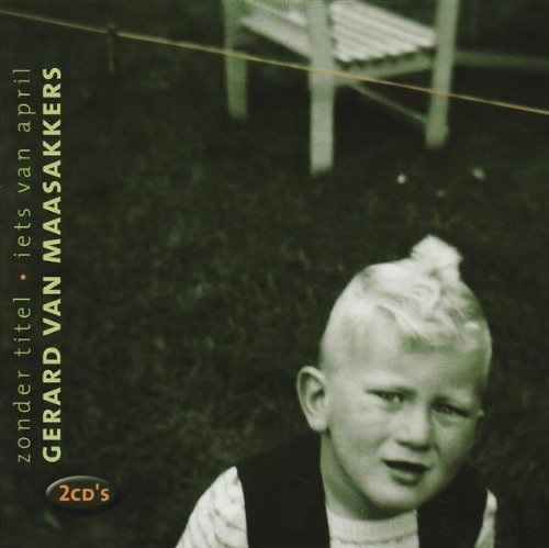 "CD cover with a black-and-white photo of a young boy on grass."