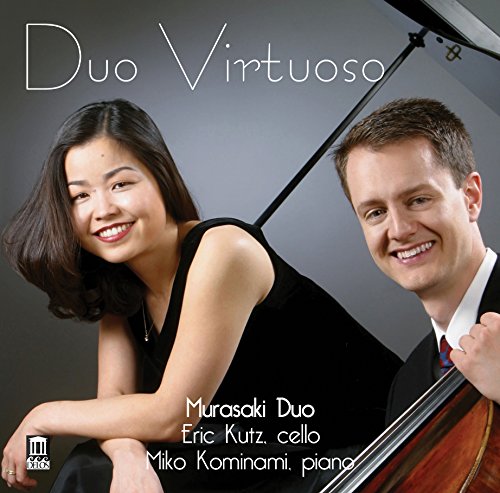 CD cover featuring a man holding a cello and a smiling woman beside him.