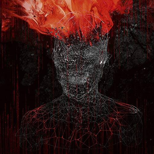 The image depicts a wireframe figure with a fiery, red explosion on its head. For accessibility purposes, a concise alt text could be: "Wireframe human figure with red explosion on head."