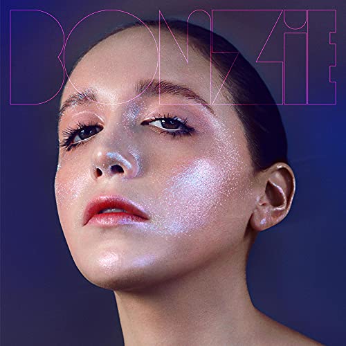 Album cover for BONZIE’s “Reincarnation” featuring a woman with glittery skin.