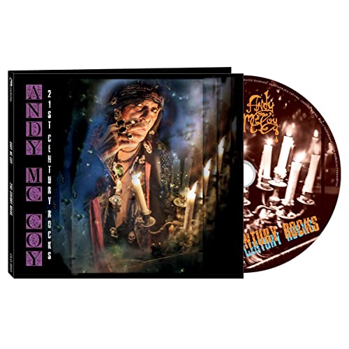 CD case for "Andy McCoy - 21st Century Rocks" with a gothic portrait.