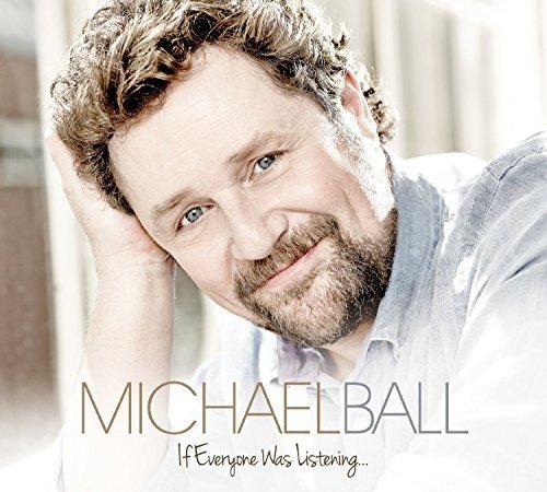 "Michael Ball's album cover featuring a man resting his head on his hand."