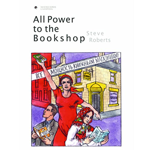 CD cover: illustrated street scene with a raised arm holding a book.